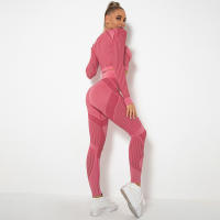 Nessaj-Conjunto de mallas deportivas transpirables, chándal de malla sin costuras - details 23