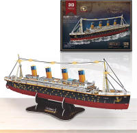 Fanbusa 3D LED Titanic Toys puzle para adultos para construir, escritorio grande decoración Ti - details 0