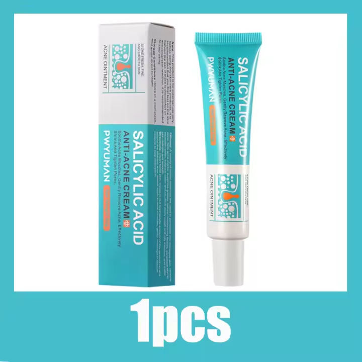 Crema de Eliminación de Ácnea Salicílico Control de Aceite de Poros Limpieza Profunda - 1