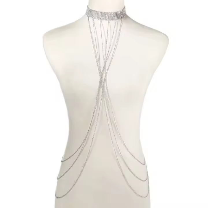 Cadena Corporal Dorada Estilo Bikini para Mujeres Joyería de Cintura de Verano para Playa - 1