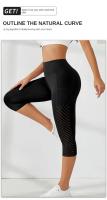 Nuevo diseño de bolsillo de panel grande con cintura alta, levantamiento de cadera, pantalones de yoga adelgazantes, pantalones cortos para correr y fitness - details 7