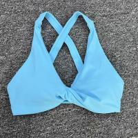 Ropa de yoga desnuda, sujetador de yoga para ejercicio de secado rápido ajustado para mujer, sujetador de fitness de belleza con espalda cruzada para correr al aire libre - details 38
