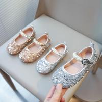 Zapatos de cuero con diamantes de imitación brillantes para niñas, zapatos de cristal para niñas, zapatos planos de vestir para niñas, fiesta de boda, perlas, abalorios ostentosos - details 3