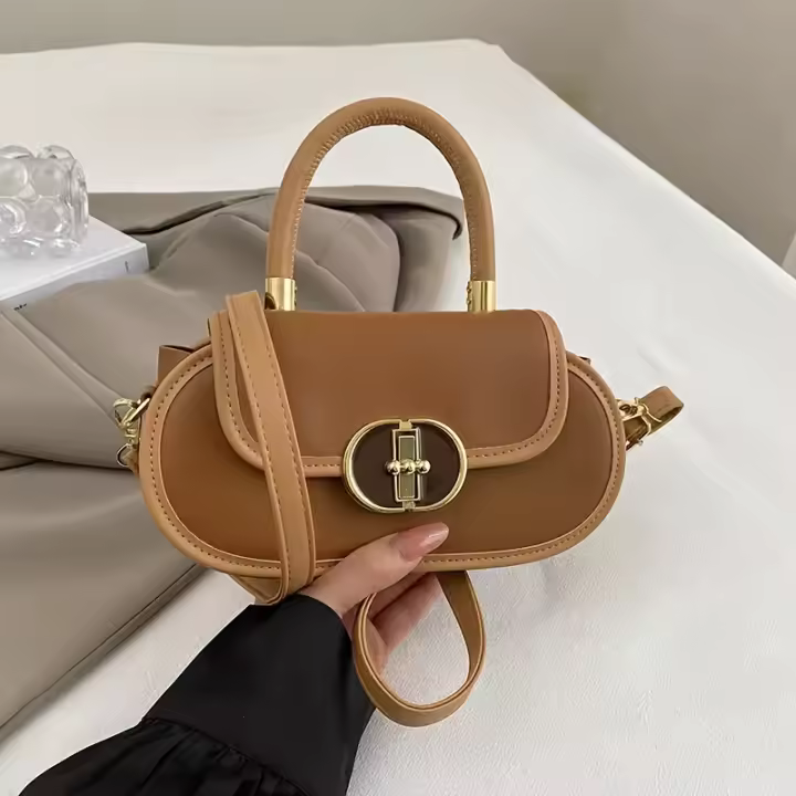 Nuevo bolso cuadrado pequeño informal de moda, bolso de un solo hombro de diseño único, ligero, de lujo, versátil - 1