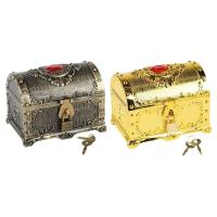 Pirate Chest Storage Box Decorative Pirate Treasure Chest for Candy Cookies Boxes Kids Children Prize Gift Themed Party Favors