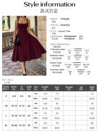 Temperamento francés elegante vestido de tirantes ropa de mujer 2025 verano buenos tiempos - details 0