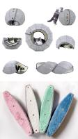 Cama de Gato de concha para interiores, juguetes de gato, Bola de fieltro interactiva, cueva de gato suave, túnel plegable multifunción para mascotas, tubo de juguete divertido - details 7