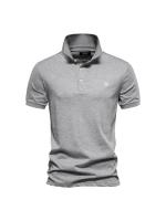 Polo de algodón puro para hombre, camiseta de talla europea con diseño bordado, novedad - details 4