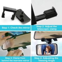 Espejo bebé Espejo interior clip Espejo retrovisor Para una conducción segura en el coche Vigilabebés Ángulo ajustable - details 2