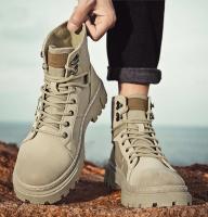 Zapatos de hombre con plataforma y cordones botas de goma para hombre de corte alto primavera otoño calidad Y2k Vintage Retro diseñador Casual oferta barata nuevo - details 5