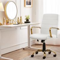 Silla Giratoria de Oficina Sillón de Trabajo con Respaldo Tapizado Asiento Sintético Altura Ajustable Negro - details 12