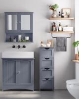 Armario de Baño Moderno Blanco 4 Cajones, 30 x 30 x 82 cm Ideal para Sala de Estar, Cocina, Comedor - details 20