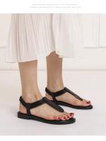 Sandalias de punta para mujer, nuevo estilo 2025, estilo étnico bohemio, combinación de colores simple, zapatos romanos de viaje retro - details 2
