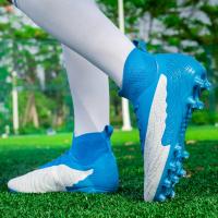 Zapatos de Fútbol de Caña Alta AG/FG Cleats para Hombres y Niños Deportivas de Entrenamiento para Adultos y Niños - details 25