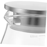 jarra de vidrio caliente botella de agua de vidrio tarros de masón jarra de agua fria caliente tetera suelta pava vaso con tapa bote - details 0