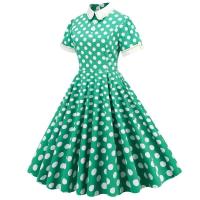 Elegante Vestido de Lentejuelas Retro de los 50 Moda de Verano para Mujeres - details 20