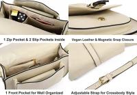 Bolso de Hombro de Cuero PU para Mujeres Bolso de Mano con Correa Desmontable - details 2