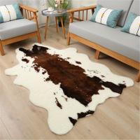 1 Alfombra De Piel De Vaca Sintética De Alta Calidad, Alfombras Lavables Y Duraderas Con Estampado De Vaca, Apta Para - details 6