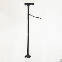 Bastón Plegable Telescópico Con LED Y Alarma Para Ancianos Bastón De Caminar Trusty Sticks Para Padres Y Madres Material De Aluminio Con Punta De Goma - details 5