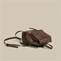 Mochila Mini con Hebilla y Cordón Bolso Escolar de Cuero PU para Mujer - details 6