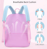 Mochila escolar para niños y niñas, de arcoíris morral, color rosa y morado - details 2