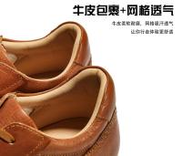 Zapatos casuales retro plataforma estilo británico premium versátil cuero Forrest Gump zapatos - details 3