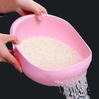 Colador de Arroz de Plástico Escurridor de Cocina con Asas Herramienta de Cocina para Lavar Verduras - details 5