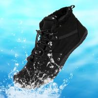 Botas de invierno para hombre y mujer, zapatillas antideslizantes para exteriores, para nieve, descalzas, cálidas, de piel, impermeables, para montañismo, escalada y senderismo - details 2