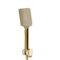 Grifo de ducha de mano, grifo para bañera, ducha de pared, modo de ducha de lluvia, modo de enjuague, juego de ducha con soporte de ducha y manguera de ducha de 1,5 m (dorado) - details 4
