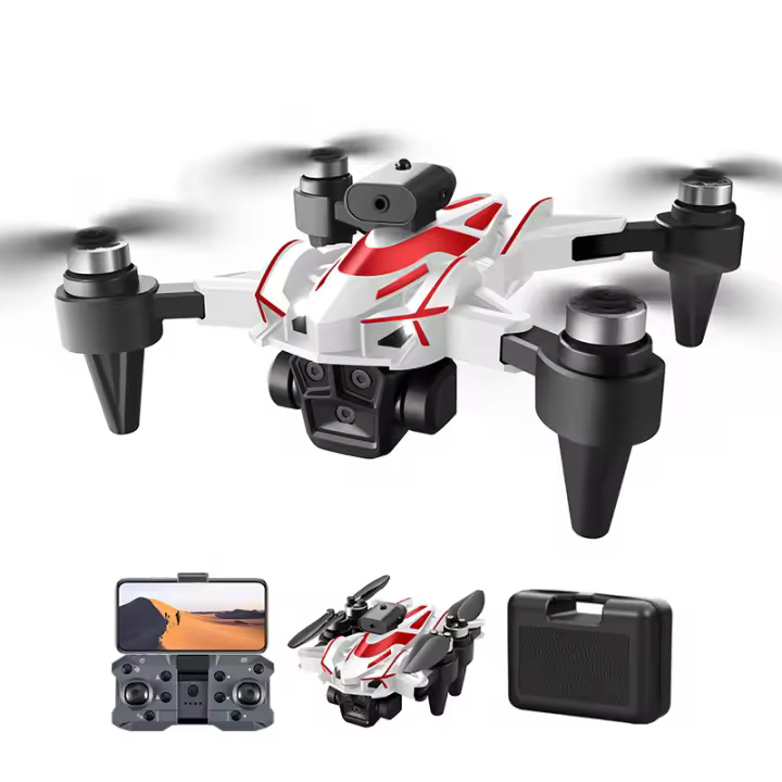 Dron Profesional 4K HD Control Remoto Plegable WIFI Control de Gesto Vuelo Inteligente de Cuatro Vías Cámara Triple Batería Doble - 1