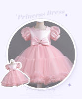 Vestido de noche largo estilo británico para niñas, ideal para espectáculos de princesas y cumpleaños. - details 0