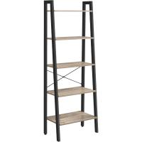 Estantería de 5 Niveles, Librería Industrial, Fácil de Montar, para Salón, Dormitorio, Cocina, Marrón Rústico y Negro LLS45X - details 69
