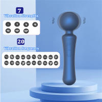 7*20 Modos de vibración de vibrador de cabeza grande, estimulador de clítoris para adultos de silicona impermeable recargable - details 1