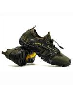 Zapatos de senderismo de malla para hombre, zapatillas deportivas transpirables de secado rápido, de goma resistente al desgaste, para deportes acuáticos, suaves y con buen agarre. - details 7