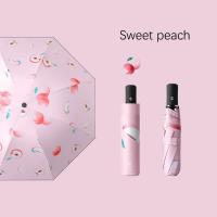 Paraguas de viaje plegable de verano, paraguas a prueba de viento, paraguas para sol y lluvia, paraguas impermeable y anti UV para mujeres y hombres, automático - details 4