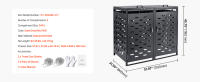 SucceBuy Almacenamiento de botes de basura, cobertizo de almacenamiento para exteriores, gabinete de almacenamiento horizontal impermeable con tapa de cadena - details 5