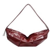 Cuero suave plisado Dumpling Bolso de la Mujer 2025 Nuevo, Cuerno de vaca Bolso de hombro de correa ancha, Negro - details 2