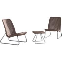 2 sillas y mesa, resina con acabado ratán plano - details 7