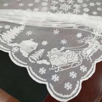 Mantel Ense blanco navideño, decoración de mesa de comedor, funda de Papá Noel, muñeco de nieve, alce, fiesta de boda, regalos de Año Nuevo - details 11
