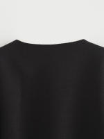 Elegant Black White Jacket For Women Autumn O Neck Long Sleeve Crop Coat Single Breasted With Belt Lady New Outerwear - details 15