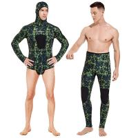 Traje de neopreno de fisión de manga larga para hombre, traje de neopreno sumergible para buceo, Tops y pantalones que mantienen el calor, protección solar de 2 piezas, 3mm - details 33