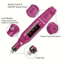83 piezas Juego de herramientas de grabado y pulido Magenta Craft, que incluye una máquina de grabado y un bolígrafo de esmerilado para joyería DIY, vidrio, madera y plástico, versión USB. - details 7