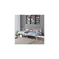 Marco de cama doble de metal, estructura de cama matrimonial para adultos y adolescentes, para colchón de 140x190 cm negro - details 15