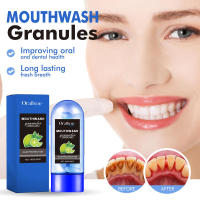 Gránulos de enjuague de pasta de dientes con sabor a limón para aliento fresco, eliminación de manchas de olores y limpieza de las encías - details 1