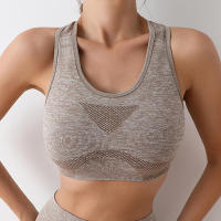 Sujetador deportivo para mujer, camiseta superior de Yoga, alta absorción, secado rápido, gimnasio, correr, ropa deportiva sin costuras - details 26