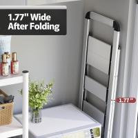 Escalera Plegable de Aluminio de 5 Pasos Ahorro de Espacio y Portátil para Uso en Hogar, Cocina, Oficina - details 4