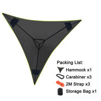 Columpio Portátil Multifuncional Triángulo Aéreo para Acampar al Aire Libre BOPORO Material Poliéster Diseño Universal para Dos Personas - details 3