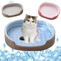 Cojín de Dormitorio para Mascotas de Verano Almohada de Hielo Antideslizante en Forma de Elipso para Perros, Gatos Suministros para Mascotas - details 0