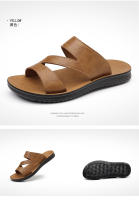Zapatillas para hombre, novedad de verano 2025, zapatos de playa casuales de suela suave para hombre, sandalias de moda para exteriores - details 2