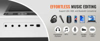 SucceBuyPiano con teclado plegable Bluetooth MIDI, piano plegable digital portátil con teclas iluminadas, pedal de sostenido - details 2